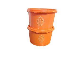 Tupperware  NEW Vintage mini servalier canisters starburst seal
